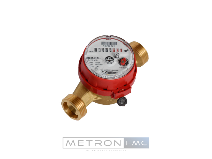 MKSJH Single Jet Hot Water Meter - Non Pulsed - Metron FMC